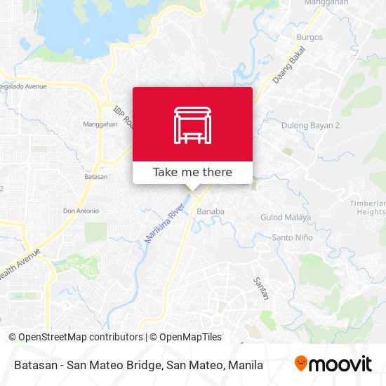 Batasan - San Mateo Bridge, San Mateo map