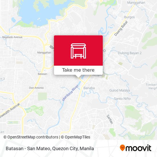 Batasan - San Mateo, Quezon City map