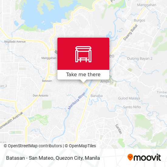 Batasan - San Mateo, Quezon City map
