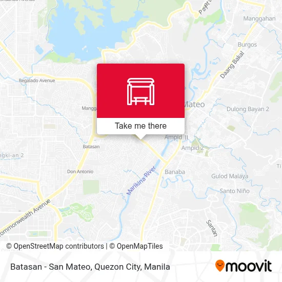 Batasan - San Mateo, Quezon City map
