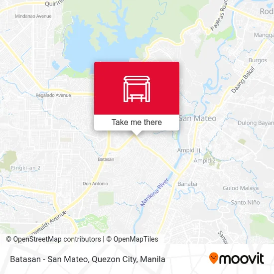 Batasan - San Mateo, Quezon City map