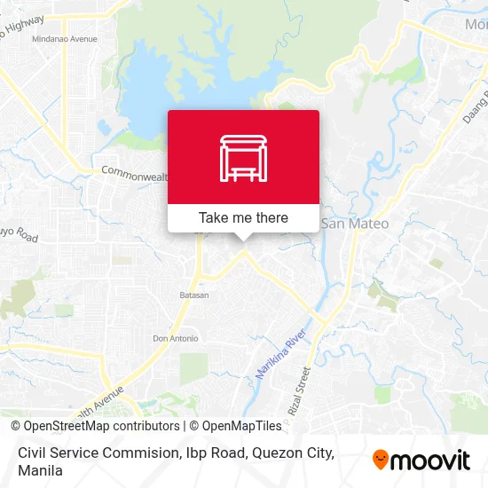 Civil Service Commision, Ibp Road, Quezon City map