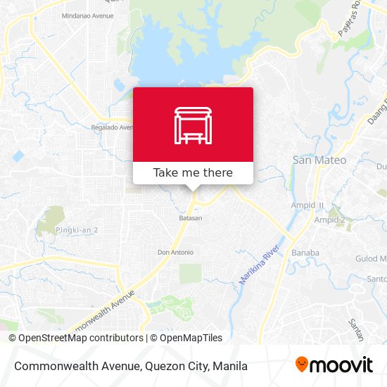 Commonwealth Avenue, Quezon City map