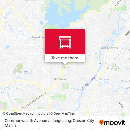 Commonwealth Avenue / Llang-Llang, Quezon City map