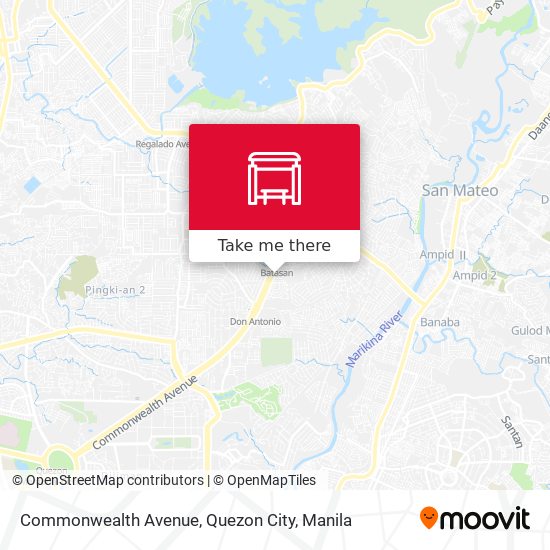 Commonwealth Avenue, Quezon City map