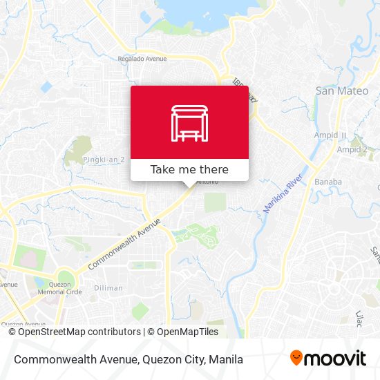 Commonwealth Avenue, Quezon City map