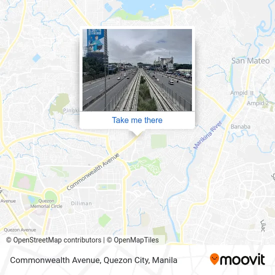 Commonwealth Avenue, Quezon City map