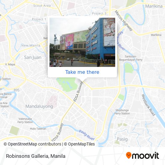 Robinsons Galleria map