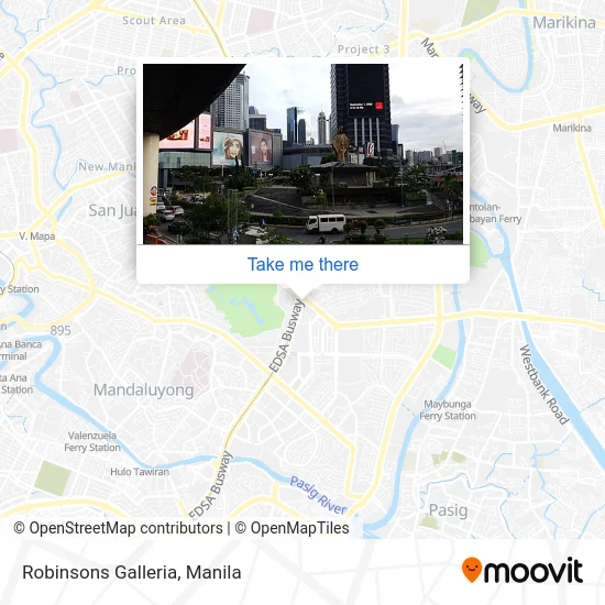 Robinsons Galleria map