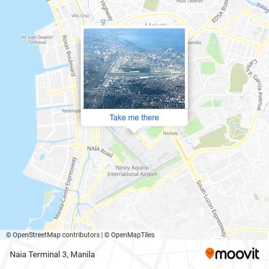 Naia Terminal 3 map