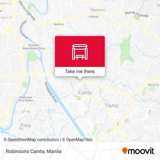 Robinsons Cainta map