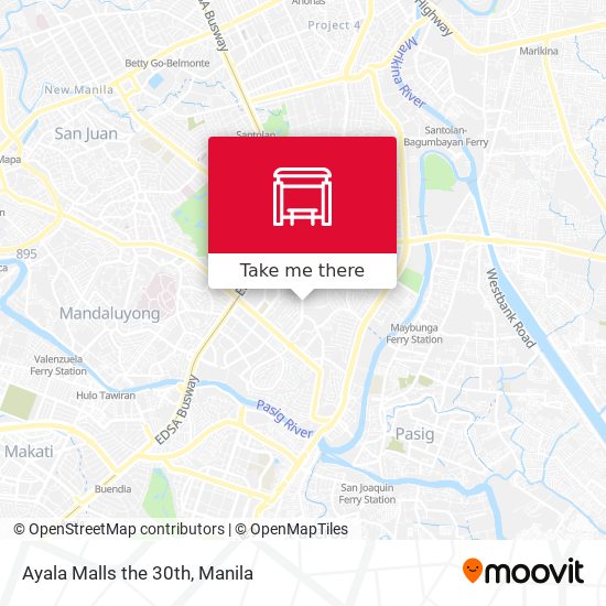 Ayala Malls the 30th map