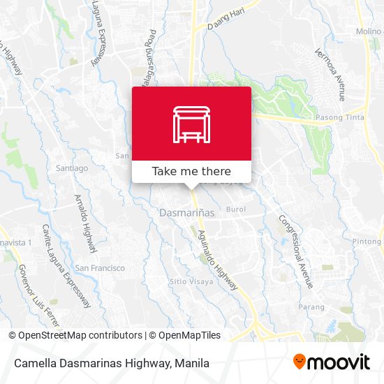 Camella Dasmarinas Highway map