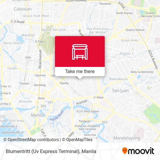 Blumentritt (Uv Express Terminal) map