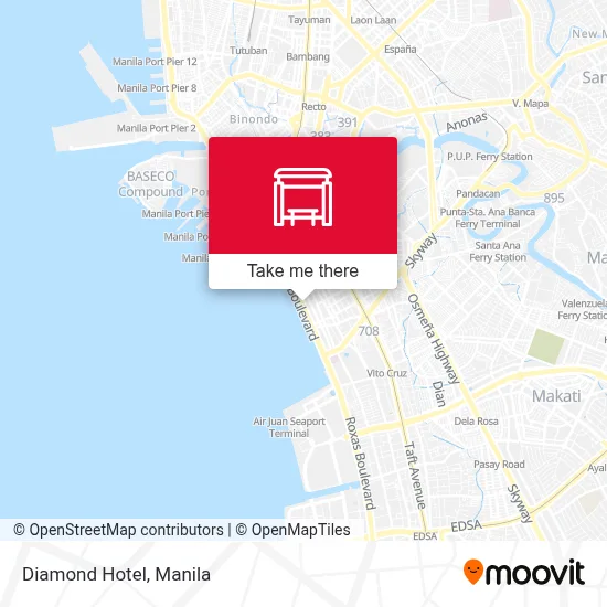 Diamond Hotel map