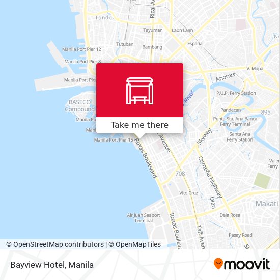 Bayview Hotel map