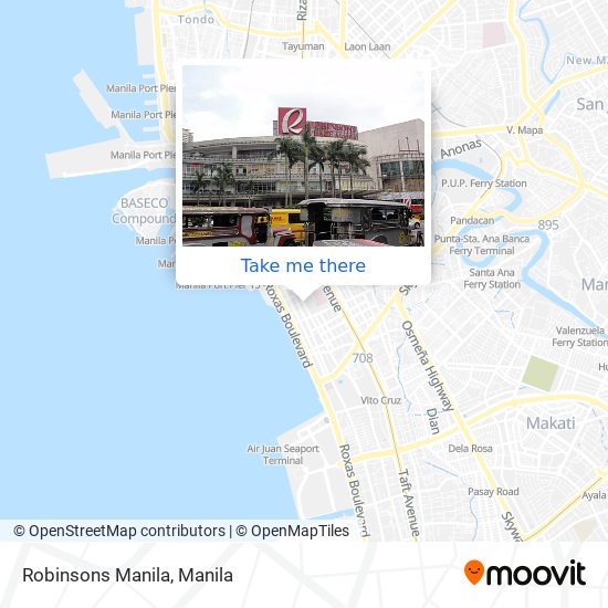Robinsons Manila map