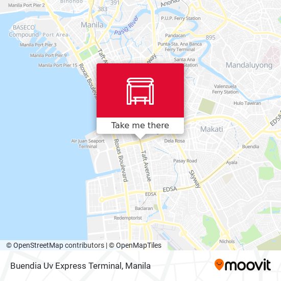 Buendia Uv Express Terminal map