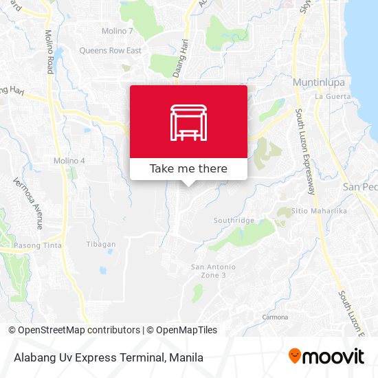 Alabang Uv Express Terminal map