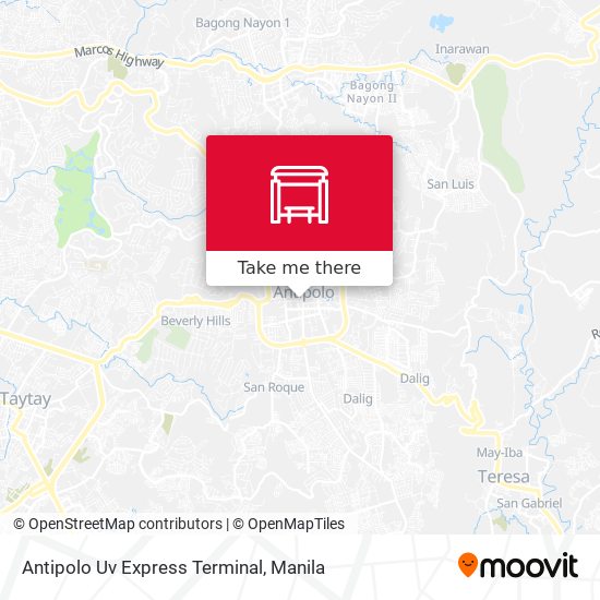 Antipolo Uv Express Terminal map