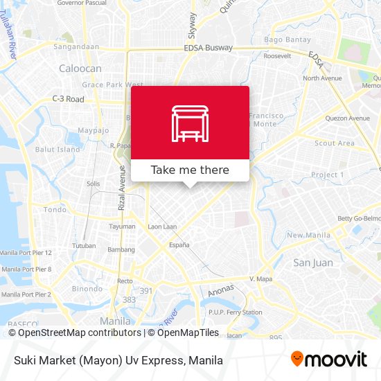 Suki Market (Mayon) Uv Express map