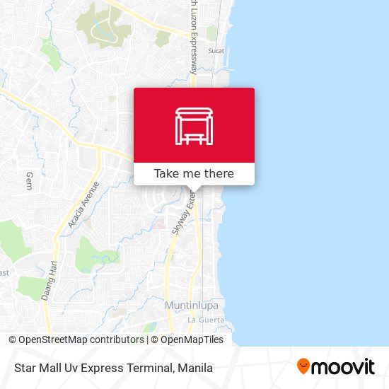 Star Mall Uv Express Terminal map