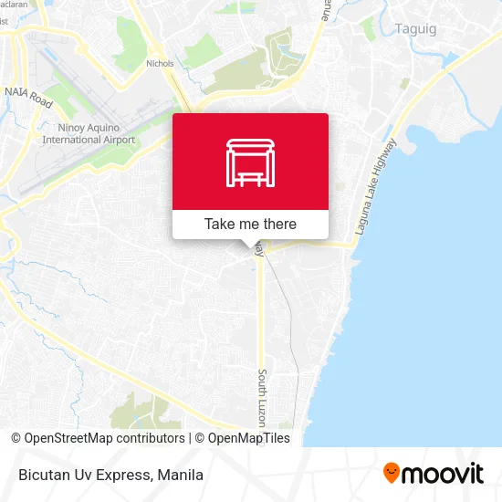 Bicutan Uv Express map
