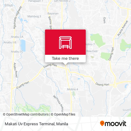 Makati Uv Express Terminal map