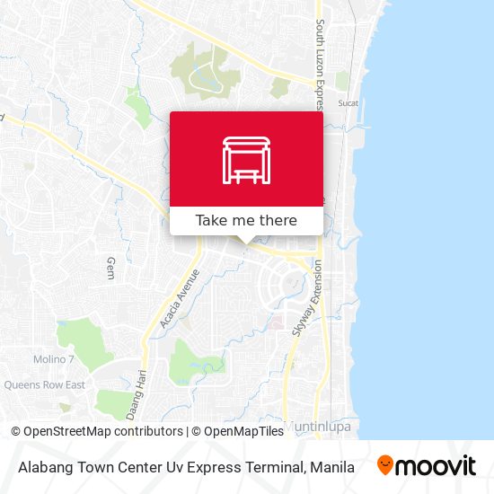 Alabang Town Center Uv Express Terminal map