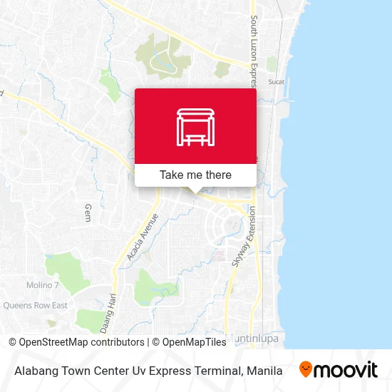 Alabang Town Center Uv Express Terminal map