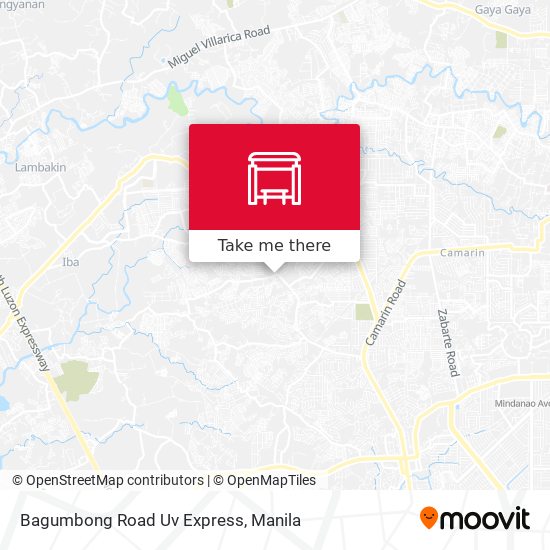 Bagumbong Road Uv Express map