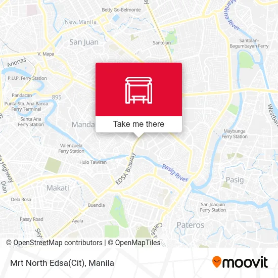Mrt North Edsa(Cit) map