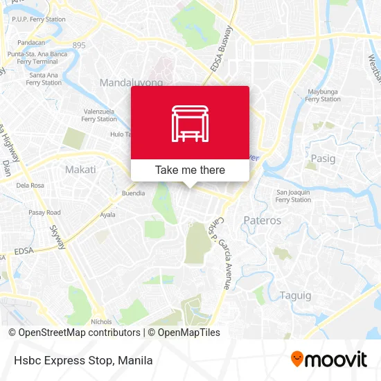 Hsbc Express Stop map