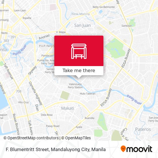 F. Blumentritt Street, Mandaluyong City map