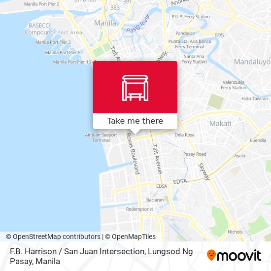 F.B. Harrison / San Juan Intersection, Lungsod Ng Pasay map