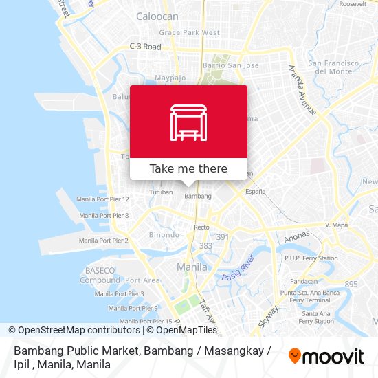 Bambang Public Market, Bambang / Masangkay / Ipil , Manila map