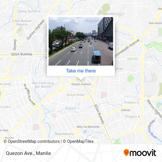 Quezon Ave. map