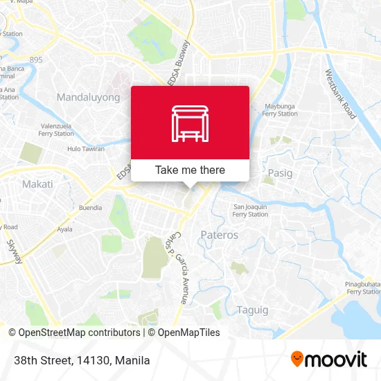 38th Street, 14130 map