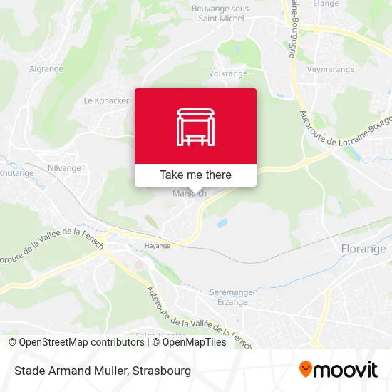 Stade Armand Muller map