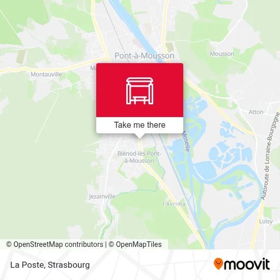 La Poste map