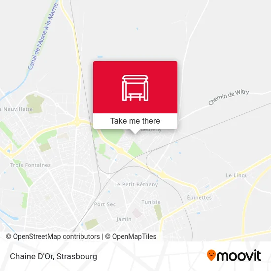 Chaine D'Or map