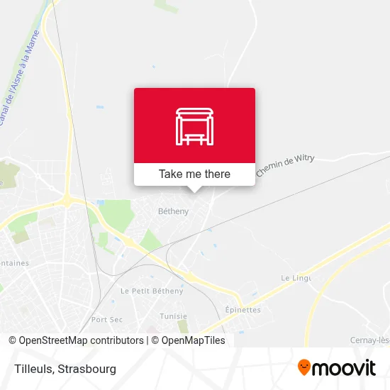 Tilleuls map