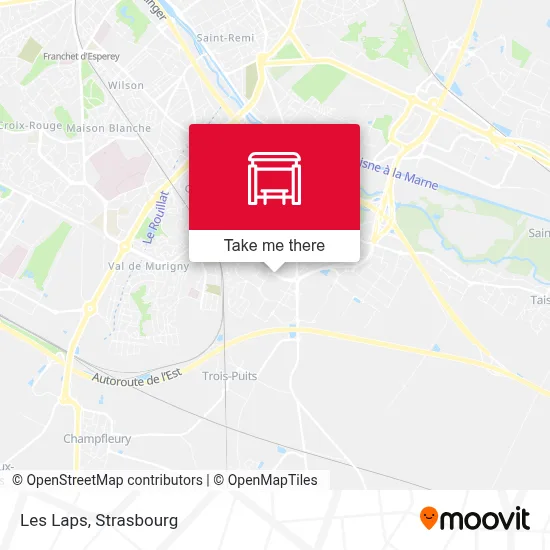 Les Laps map