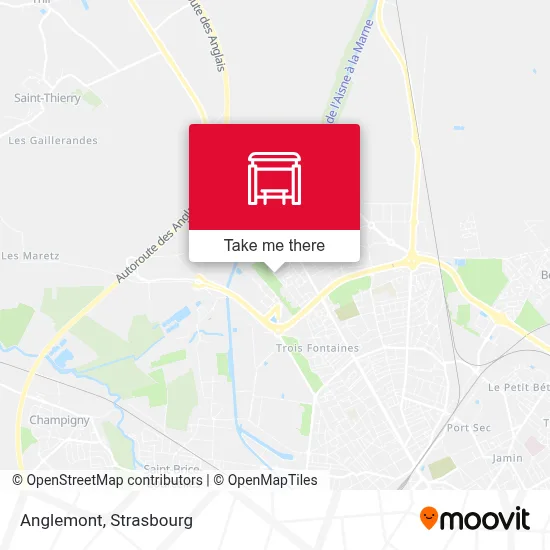 Anglemont map