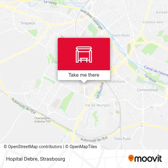 Hopital Debre map
