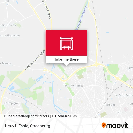 Neuvil. Ecole map