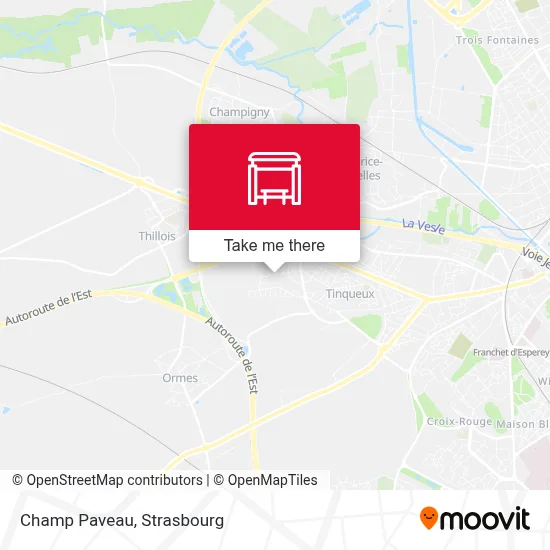 Champ Paveau map