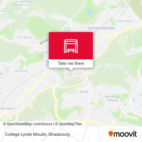 College Lycee Moulin map