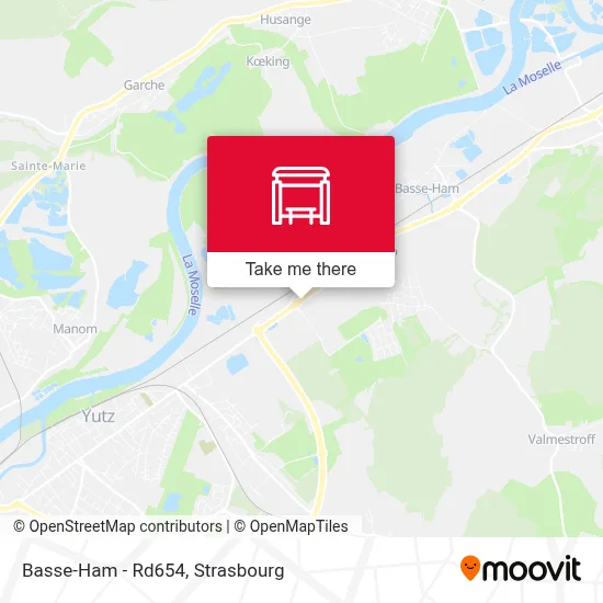 Basse-Ham - Rd654 map