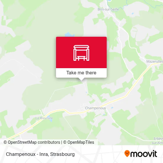 Champenoux - Inra map
